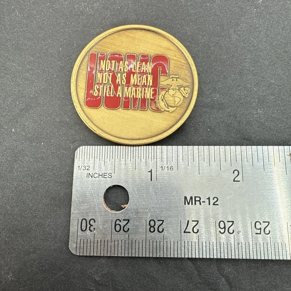 USMC Not As Lean Still as Mean Always A marine Challenge Coin